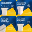 Ver imagem 3 de Balde Plast 20l Retang C Alça Ursinho Tupperware 4pçs