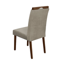 Ver imagem 2 de Cadeira Mesa de Jantar Madeira Maciça Linho Premium Heloísa:mel/bege Linho