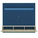 Ver imagem 4 de Estante Home para TV até 85 Polegadas Ripado com LED 100% MDF 250CMX228,8cm Nobre Native Azul