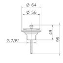 Ver imagem 3 de Válvula para Lavatório Docol Universal Arte 486369 Cobre Escovado
