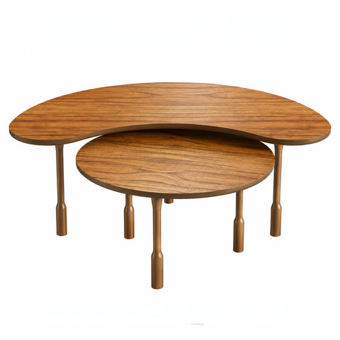 Conjunto de Mesa de Centro Lunar