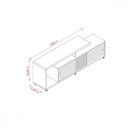 Ver imagem 3 de Rack Para TV 65 Polegadas 2 Portas Frizz Fendi Naturale