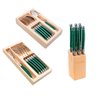 Conjunto de Talheres Luxo 18 Peças Original Laguiole La Tour - Verde - 1