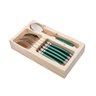 Conjunto de Talheres Luxo 18 Peças Original Laguiole La Tour - Verde - 4