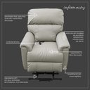 Ver imagem 2 de Poltrona Reclinável Elétrica com Controle Avelã