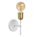 Ver imagem 1 de Arandela Parede Cabeceira Quarto e Lavabo Branco com Bronze