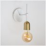 Arandela Parede Cabeceira Quarto e Lavabo Branco com Bronze - 7