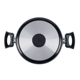 Caçarola Antiaderente Tampa Vidro 22cm 3l Preto Nacional - 3