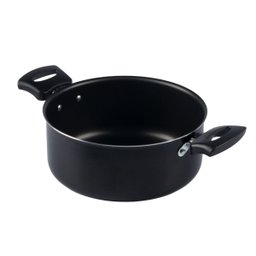 Caçarola Antiaderente Tampa Vidro 22cm 3l Preto Nacional - 2