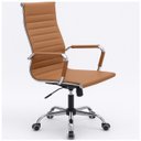 Ver imagem 1 de Cadeira Presidente Charles Eames Esteirinha - Caramelo - Pollo Móveis - 32885