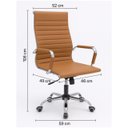 Ver imagem 5 de Cadeira Presidente Charles Eames Esteirinha - Caramelo - Pollo Móveis - 32885