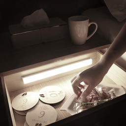 Kit 2 Luminárias Lâmpada Barra Led Branco de 30CM Sensor De Presença USB Para Armários Closets Nicho - 10