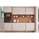 Ver imagem 5 de Módulo Cozinha Mgm Divina Paneleiro Torre Quente 2 Fornos C/ 4 Portas 70cm Freijo/off White-mgm