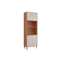 Ver imagem 1 de Módulo Cozinha Mgm Divina Paneleiro Torre Quente 2 Fornos C/ 4 Portas 70cm Freijo/off White-mgm