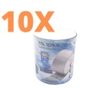 Ver imagem 2 de Kit 10 Fitas Reparadora Prova D'agua Transparente 10cmx150cm Veda Tudo Flvx Hidro
