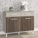 Ver imagem 1 de Balcão para Cozinha 2 Portas 2 Gavetas Brasília Atualle Móveis