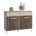 Ver imagem 3 de Balcão para Cozinha 2 Portas 2 Gavetas Brasília Atualle Móveis