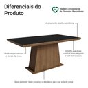 Ver imagem 3 de Mesa de Jantar Retangular Tampo com Moldura Rustic/Preto 5364 Madesa