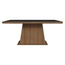 Ver imagem 4 de Mesa de Jantar Retangular Tampo com Moldura Rustic/Preto 5364 Madesa