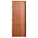 Ver imagem 1 de Porta de Madeira Semi-oca Padrão Imbuia Lisa Bat14 Cm Eco Fech Externa-2.10(a)x0.82(l)-lado Direito