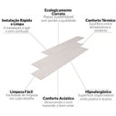 Ver imagem 4 de Kit c/ 40m² Piso Vinílico em Régua 2mm 17,78cmX1,21m Sofisticato  