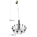 Ver imagem 2 de Lustre grande Luminária Ferro Teto Rústica Aramado 12 Bocais pé direito alto salão festas cozinha sa