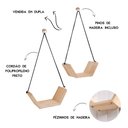 Ver imagem 2 de Prateleiras Semi Colmeia - Kit com 2 CASA 67 Prateleira Colmeia