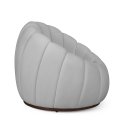 Ver imagem 3 de Poltrona Decoratica Orgânica Fixa Nuvem Veludo Cinza Claro- Loja Sheep