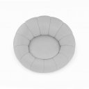 Ver imagem 5 de Poltrona Decoratica Orgânica Fixa Nuvem Veludo Cinza Claro- Loja Sheep