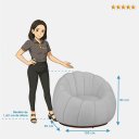 Ver imagem 6 de Poltrona Decoratica Orgânica Fixa Nuvem Veludo Cinza Claro- Loja Sheep