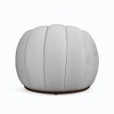 Ver imagem 4 de Poltrona Decoratica Orgânica Fixa Nuvem Veludo Cinza Claro- Loja Sheep