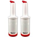 Ver imagem 1 de Kit 2 Garrafas Plásticas Store'n Pour 1000ml Vermelha Weck Flair Bartenders