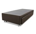 Ver imagem 1 de Cama Box Casal com Auxiliar Espuma Sintético Marrom 62x138x188