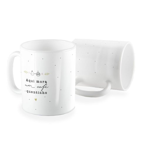 Caneca Aqui Mora Um Café