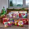 Capas De Almofadas Decorativas 43x43cm De Natal Com Leds Mod.12 - 4