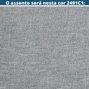Ver imagem 3 de Cadeira Mh-3230 Herval Madeira Maciça Amêndoa Encosto Palha Algodão Estofado Linho Cinza