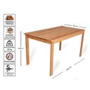 Ver imagem 3 de Conjunto Mesa de Jantar 6 Lugares com 6 Cadeiras Madeira Maciça Rubi Amarelo/Mel