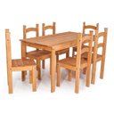Ver imagem 2 de Conjunto Mesa de Jantar 6 Lugares com 6 Cadeiras Madeira Maciça Rubi Amarelo/Mel