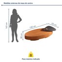 Ver imagem 4 de Mesa de Centro 100% MDF para sala de Estar Pivô