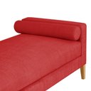 Ver imagem 2 de Recamier Berlim 1,20m Suede Vermelho - Inova Decorações