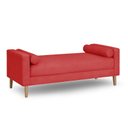 Ver imagem 1 de Recamier Berlim 1,20m Suede Vermelho - Inova Decorações