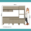 Ver imagem 7 de Armário de Cozinha Completa Atlanta Studio Amêndoa