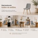 Ver imagem 7 de Cadeira de Jantar Kendra Estrutura em Aço Estofado em Linho Cinza Cadeiras Inc