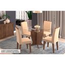 Ver imagem 4 de Kit 2 Cadeiras Sala Jantar Milena 2 Un Marrocos/ Suede Bege - Cimol
