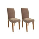 Ver imagem 5 de Kit 2 Cadeiras Sala Jantar Milena 2 Un Marrocos/ Suede Bege - Cimol