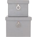 Ver imagem 6 de HOME&CO CAIXA ORGANIZADORA SINTÉTICO CINZA 2PÇ