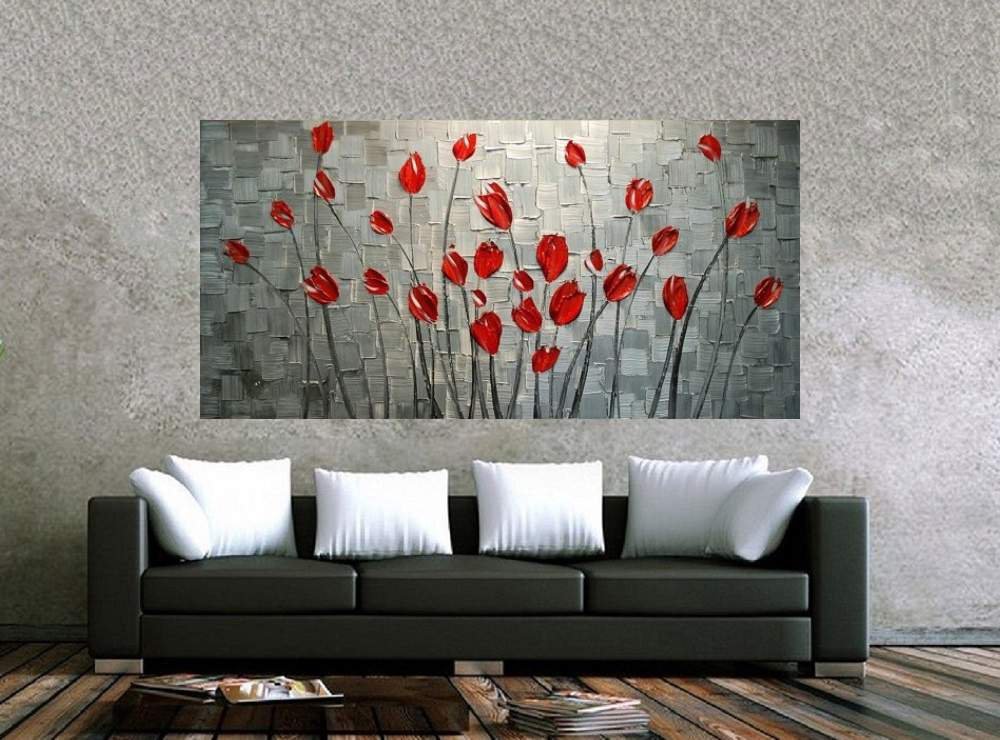 Quadro Pintura Tela Abstrato Moderno 2415: 70cm (A) x 140cm (L) - 2