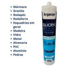 Silicone Silicryl Base D Água Premium (290g) Argacon - 2
