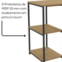 Ver imagem 4 de Aparador Adega Bar Cervejeira 90cm Li044 Freijo Preto Fosco Kpb