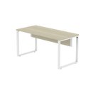Ver imagem 5 de Escrivaninha Mesa Escritório X 150cm Industrial Castanheira e Branco Cinza